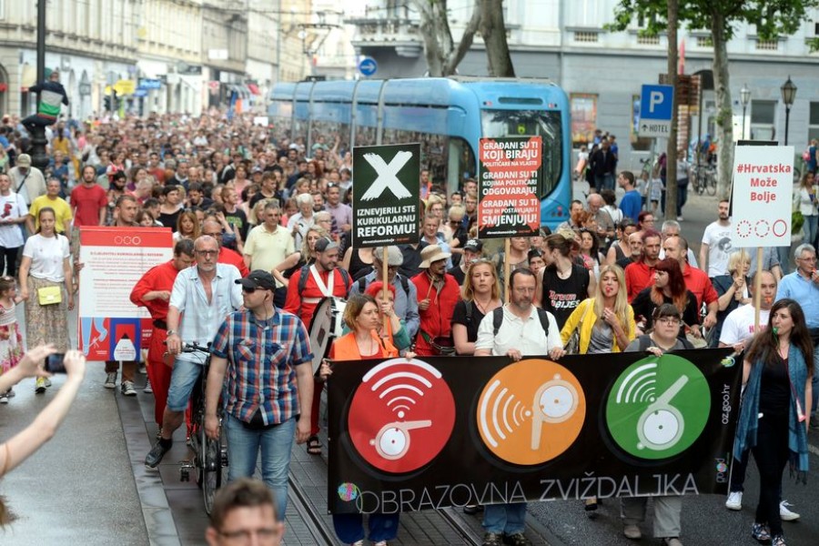 PROSVJED ZA BOLJE OBRAZOVANJE: U Zagrebu prosvjedovalo 20.000 ljudi